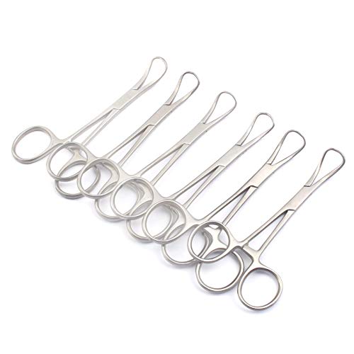 DDP Set of 6 BACKHAUS Towel Clamps 5.5” Stainless Steel