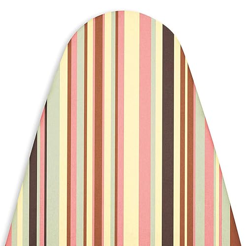 Encasa XO Ironing Board Cover and Pad, 42"x14" Medium, 4mm Felt - color: Multistripe, size: Medium
