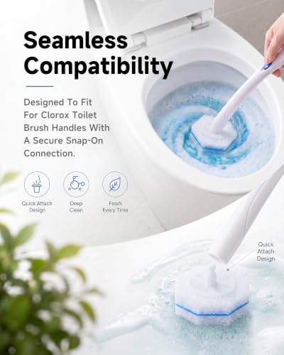 50 Count Toilet Wand Refills Compatible with Clorox Toilet Wand - size: 1 Count (Pack of 50)