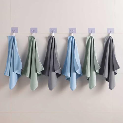 Microfiber Glass Cleaning Cloth 8 Pack, 16 Inch x 12 Inch, Lint Free Quickly Clean Window, Glasses, Windshields, Mirrors, and Stainless Steel, Multicolor - color: Multicolor1