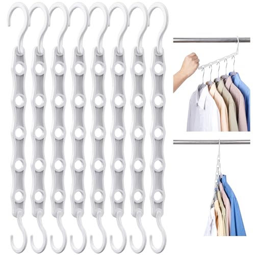 HOUSE DAY Space Saving Hangers 20 Pack, Closet Organizers and Storage - color: White, size: 20 Pack