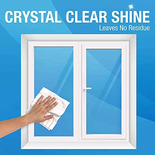 MiracleWipes for Glass, Disposable and Streak Free Cleaning Wipes for Mirrors, Windows, Kitchen, Home, and Auto- (60 Count (Pack of 1)) - size: 60 Count (Pack of 1)