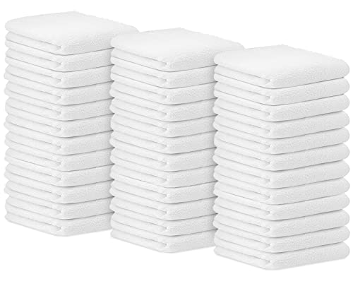 Avalon Towels Bar Towels (Pack of 36) Size 14x17 Inches – 100% Cotton, Absorbent and Reusable Cleaning Rags, Multipurpose Cleaning Towels, Terry Cloth Rags, Durable Shop Rags (White) - color: White, size: Pack of 36