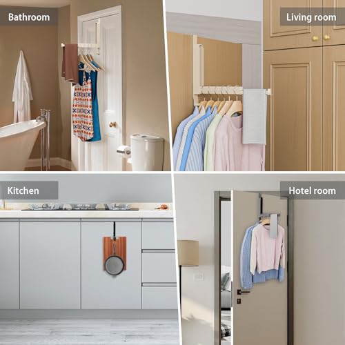 Over The Door Drying Rack, Milky White, 1 Pack - color: Milky White