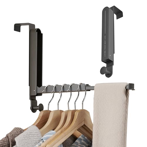 RFOUO Over The Door Hooks Hanger,Fit Door up to 1 3/4",Space Grey,2 Pack - color: Fit 1 3/4" Door Space Grey, size: 2 Pack