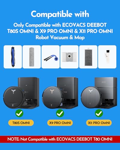X9 Pro Omni Accessories for ECOVACS DEEBOT T80S Omni/X9 Pro Omni/S16 Plus - color: X9 Blue