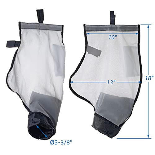 360240 Racer Pool Cleaner Debris Bag Kit/with Hook & Loop Fastener, for Pentair Automatic Pool Cleaner Replacement Parts 360228 & LS 360330 Pool Cleaner Pentair Rover Vacuum Bag (2 Pack)