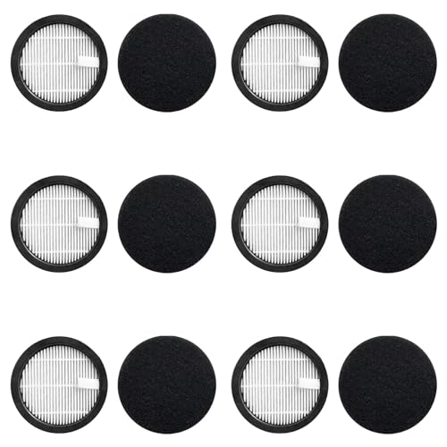 6 Pack HEPA Filter Compatible with AFNOP Acevac 11 Cordless Vacuum Cleaner