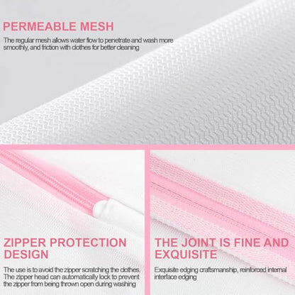 Extra Large Mesh Laundry Bags Washing Bag 2Pack Delicates Bag and Zipper Laundry Bag Jumbo for Washing Machine Large Mesh Bags for Blankets, Bedding, Coats, Toys (2PCS-XXXL) - size: XX-Large
