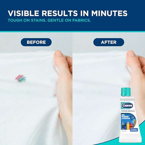 Carbona Stain Devils® #3 | Ink, Marker & Crayon | Professional Strength Laundry Stain Remover | Multi-Fabric Cleaner | Safe On Skin & Washable Fabrics | 1.7 Fl Oz, 3 Pack - size: 1.7 Fl Oz (Pack of 3)