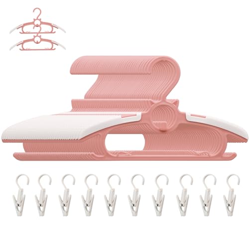 Baby Hangers,50Pack Space Saving Kids Hangers Pink - color: Pink, size: 50 pieces