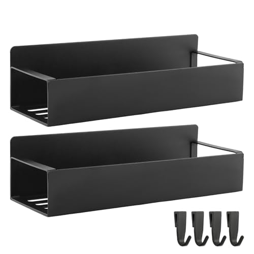 2 Pcs Magnetic Spray Can Holder with Hooks, Magnet Toolbox Holder, Wall Mounted Spray Bottle Rack, Paint Can Organizer, Tool Box Storage Rack for Garage, Mechanic, Workshop and Home
