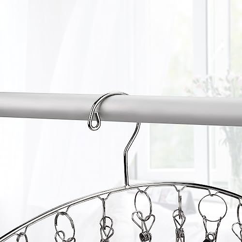 Toplife Clothes Hanger with 10 Clips, Set of 4 Clothes Drying Rack(Indoors)