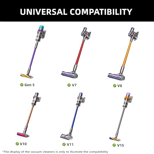 JEDELEOS Flexible Crevice Tool for Dyson V7 V8 V10 V11 V12 V15 V15s Gen 5 Vacuum Cleaner, 22 Inch Dryer Lint Attachment Kit for Corners and Gaps Cleaning - size: 22.8inch