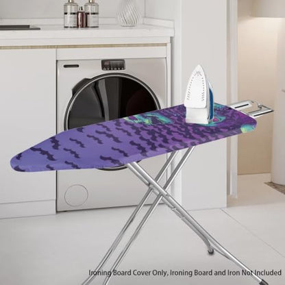 Bat and Skull Pumpkin Iron Board Cover Ironing Board Protector - color: Bat and Skull