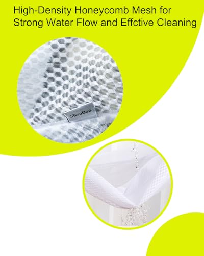 Shoe Washing Machine Bag,3 Pack Laundry Shoe Bag for Washer and Dryer,Mesh Laundry Bags with Zipper for Sneakers,Trainers,Socks,Bras,Delicates,and Toys