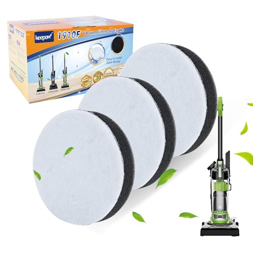 KEEPOW Vacuum Filter Compatible with Eureka Airspeed Bagless Upright - size: 3 Pack