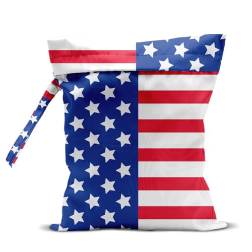 Wet Bag Wet Dry Bag For Swimsuit Travel Beach Pool Diapers Dirty Yoga Gym Clothes Toiletries Makeup Bag National flag - color: National flag