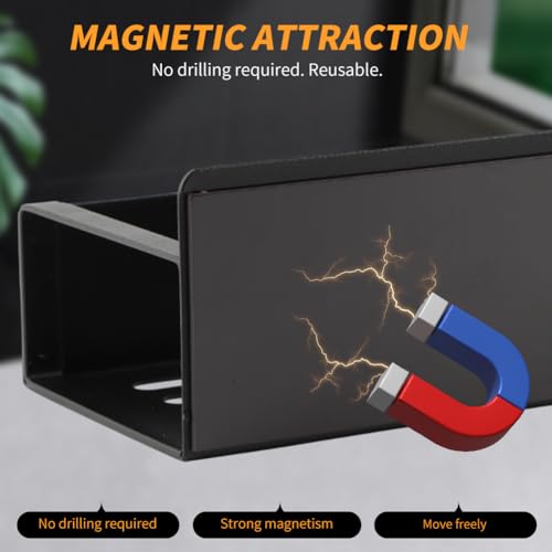 2 Pcs Magnetic Aerosol Spray Can Holder,Wall Mounted Toolbox Bottle Rack