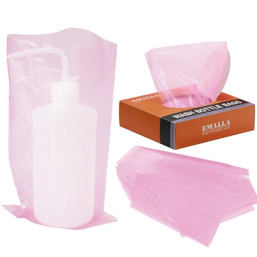 Tattoo Wash Bottle Bags 250pcs - Usiriy Tattoo Bottle Covers Bags Pink - color: Pink Bottle Bags