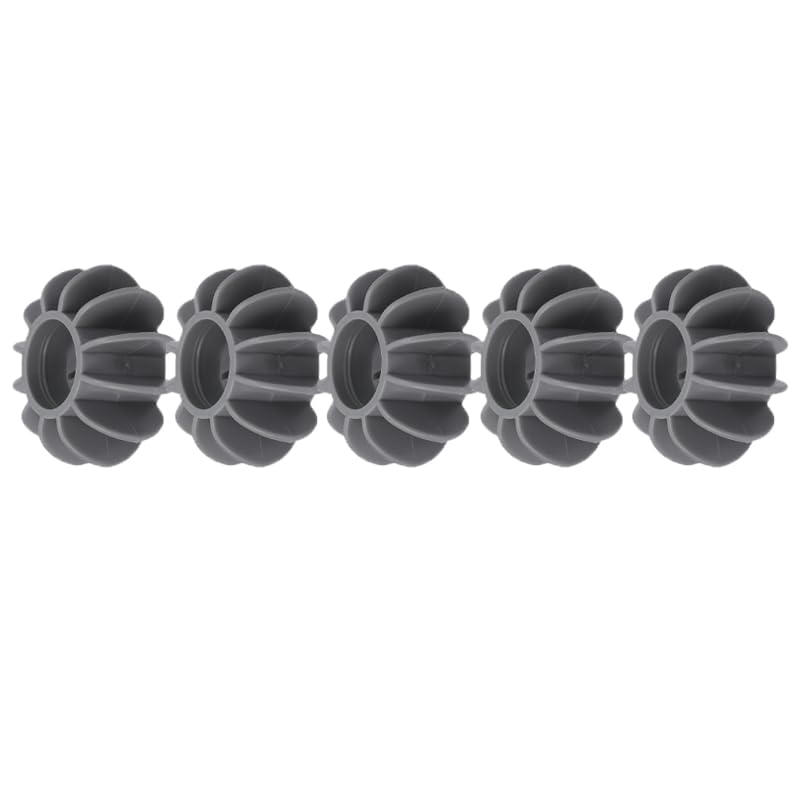 5Pcs Silicone Laundry Balls Reusable Anti-Winding Clothes Floating Lint Cleaning Ball Home Washing Machine Accessory,Grey (S-3.8 * 1.9cm) - color: A