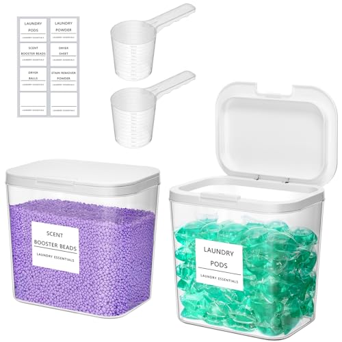 Lifewit Laundry Pods Container with Pop-up Lid, 0.72gal, 2 Pcs - style: 0.72gal