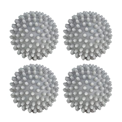 Dryer Balls 4 Pack - Non-Toxic Reusable Dryer Balls (Gray) - color: Gray