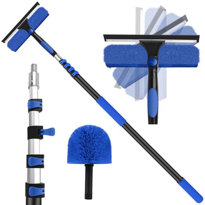 26FT High Window Washing Kit with Extension Pole