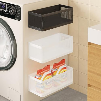 Magnetic Shelf for Washing Machine, White, L11in*W4.9in*H3.9in - color: White, size: L11in*W4.9in*H3.9in