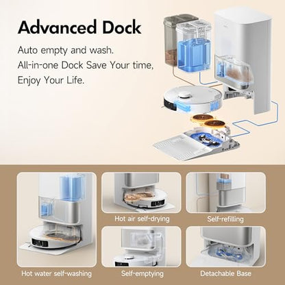 MOVA P10 Pro Ultra Robot Vacuum and Mop, 140°F Water Washing & Drying - color: P10pu