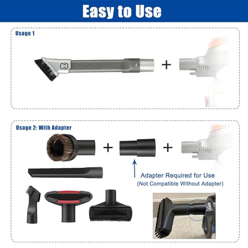 Alrens 7Pcs Vacuum Attachments for Shark Rotator NV752 NV751 NV650 NV800 - style: 7pcs vacuum attachment
