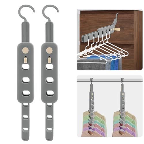 Coopache Folding Clothes Drying Rack Portable for Travel 2PCS