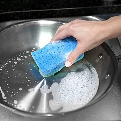 O-Cedar Scrunge Multi-Use Scrub Sponge (Pack of 6) Non-Scratch, Odor-Resistant, All-Purpose Scrubbing Sponge Safely Cleans All Hard Surfaces in Kitchen and Bathroom - size: 6 Count (Pack of 1)