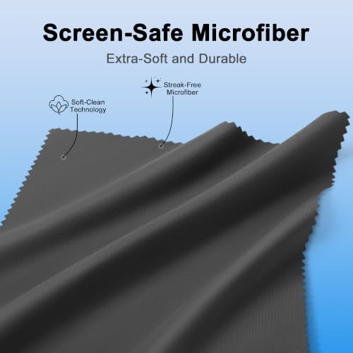 60 Pack Microfiber Glasses Cleaning Cloth Streak & Scratch-Free Lens Cleaning Cloth – Safe for Eyeglasses, Sunglasses, Glasses Cleaner, Lens Wipes, iPhone & Screens - size: 60 Pack