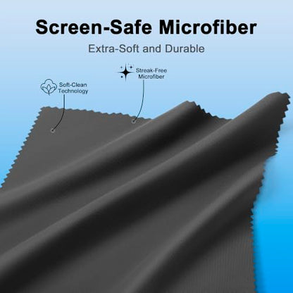 60 Pack Microfiber Glasses Cleaning Cloth Streak & Scratch-Free Lens Cleaning Cloth – Safe for Eyeglasses, Sunglasses, Glasses Cleaner, Lens Wipes, iPhone & Screens - size: 60 Pack