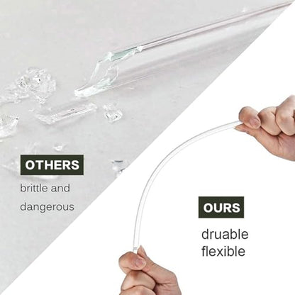 Replacement Straw Compatible with Stanley 14 oz 20 oz Cup Tumbler, 6 Pack Reusable Straw with Cleaning Brush, Plastic, Clear - color: Clear Straw*6, size: For 14oz/20oz
