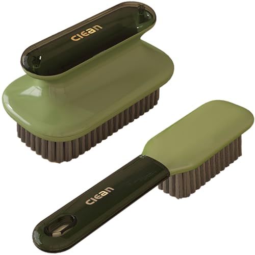 Laundry Stain Brush Household Scrub Brush Laundry Brush for Stain Removal - color: Green