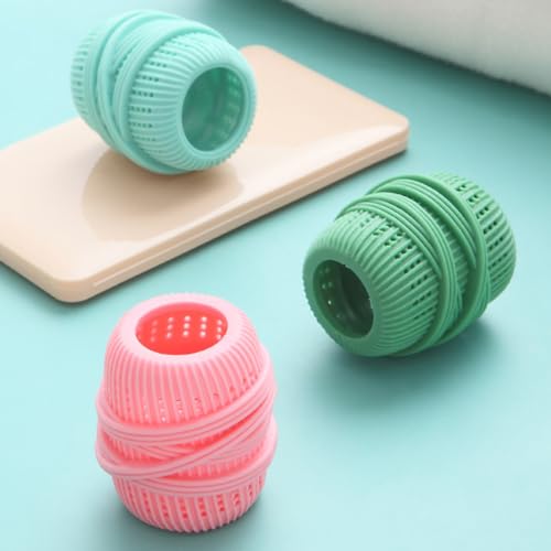 3Pcs Washing Machine Laundry Ball Fabric Softener Ball Dispenser for Washing Machine Laundry Softener Liquid Refillable Ball Cleaning Tool Washing Sponge Household Substitute