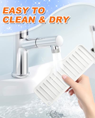 2Pack Silicone Dish Wand Holder, Kitchen Sink Sponge Organizer - color: White, size: 2