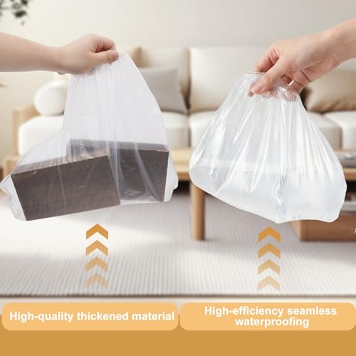 20 Pcs Waterproof Shoe Covers for Rain, Non-Slip Disposable Rain Shoe Covers, Plastic Shoe Ponchos, Thickened PE Material Boot Covers for Men and Women (Clear) - color: 20pcs(adults)-clear