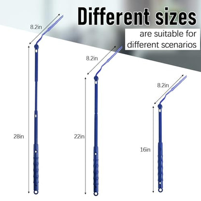 Colingmill 4 Pack Replacement Duster Handles, 3 Ft Extendable, Blue - color: Blue