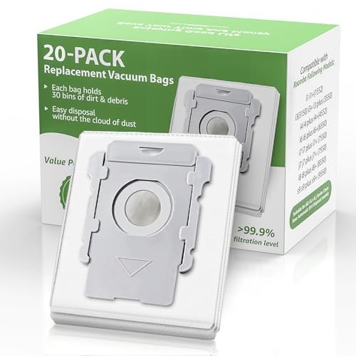 20 Pack Vacuum Bags for iRobot Roomba I/S/J Series &100-700 Combo Robot Vac