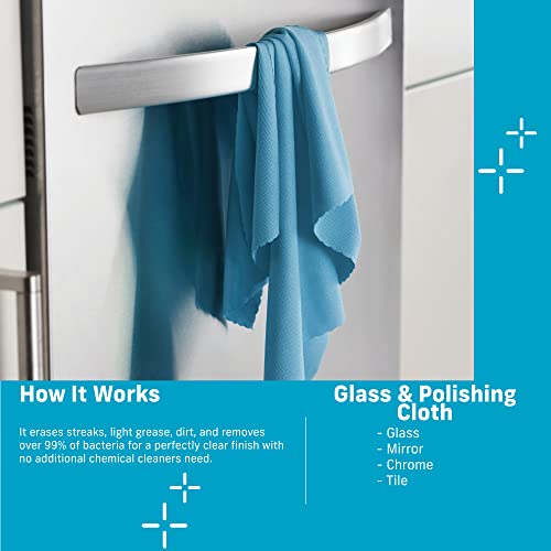 E-Cloth Glass & Polishing Cloths, Premium Microfiber Glass Cleaner, Great for Windows, Glass and Mirrors, Washable and Reusable, 100 Wash Guarantee, Daffodil Yellow, 8 Pack - color: Daffodil Yellow - 8 Pack, size: New Version