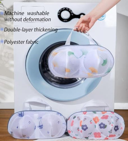 4Pcs Bra Laundry Bag Mesh Laundry Bags for Delicates with Premium Zipper Bra Washing Bag for Laundry，Lingerie Bags for Washing Delicates underwear integrated washing and care - color: white4wyh