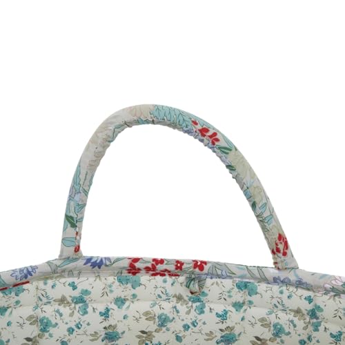 Boho Fabric Storage Basket, Large Capacity Laundry Basket, 12.2'' x 10.23'' x 10.23'' Collapsible Laundry Hamper with Easy Carry Handles (C Multi-Color 4, L) - color: C Multi-Color 4