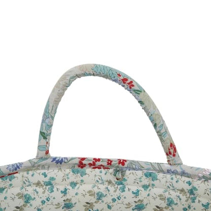 Boho Fabric Storage Basket, Large Capacity Laundry Basket, 12.2'' x 10.23'' x 10.23'' Collapsible Laundry Hamper with Easy Carry Handles (C Multi-Color 4, L) - color: C Multi-Color 4