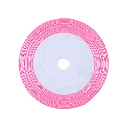 jijAcraft 1.4Inch Mini Clothes Pins - 100Pcs Wooden Clothespins with Ribbon - color: Pink, size: 1.4 inch, 100 pcs