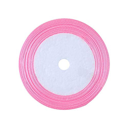 jijAcraft 1.4Inch Mini Clothes Pins - 100Pcs Wooden Clothespins with Ribbon - color: Pink, size: 1.4 inch, 100 pcs