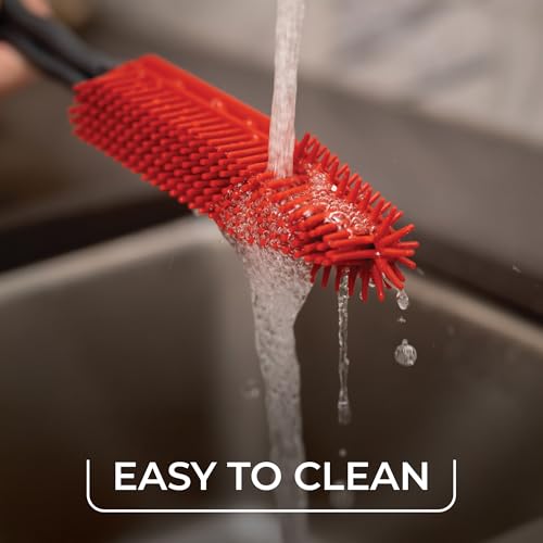 O-Cedar Pet Pro Hair Remover | Electrostatic Pet Hair Removal Brush for Furniture & Carpets | Reusable & Rinse Clean | No Sticky Sheets or Refills