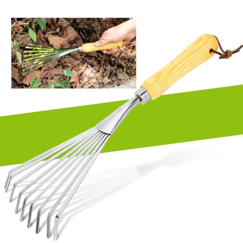 Hand Rake, Small Rake for Gardening, Mini Rakes for Flower beds